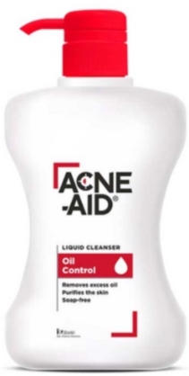 รูปภาพของ Acne-Aid Liquid Cleanser 500ml. (สีแดง หัวปั๊ม)